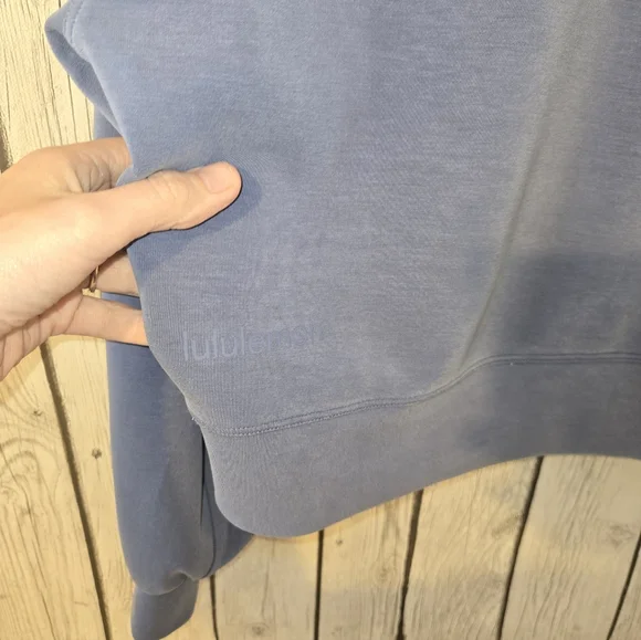 Lululemon Perfectly Oversized Cropped Crew Softstreme Wild Indigo 0 - Picture 7 of 9